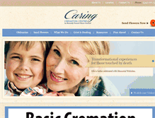 Tablet Screenshot of caringcremationcentre.com